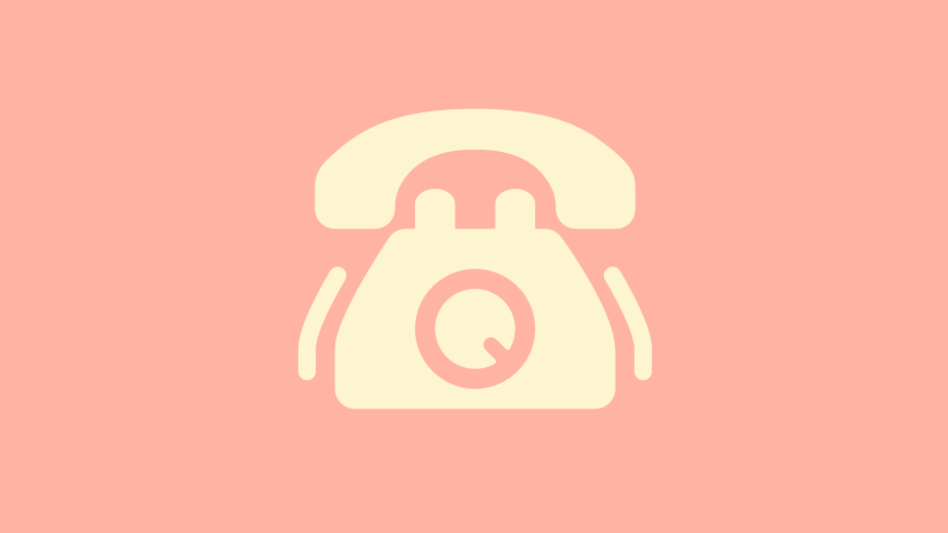 Telefon-Icon als Hinweis für den telefonischen Service durch das Medical Information Team