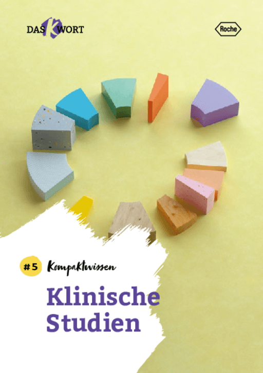 Ein Mockup vom Kompaktwissen Klinische Studien